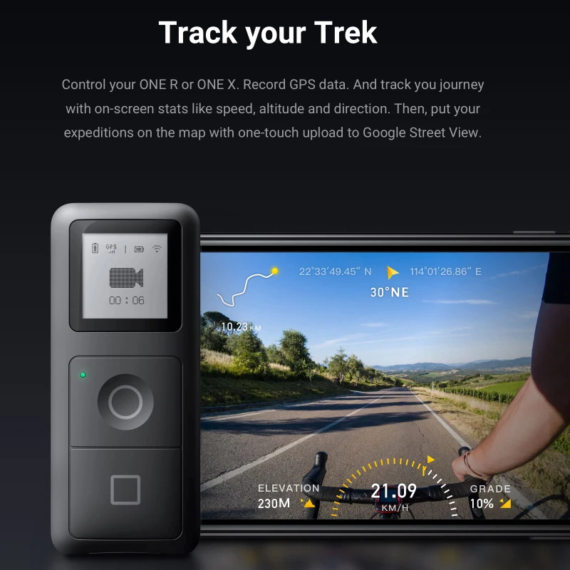 Аксессуары для экшн камеры Insta360 ONE R /ONE X GPS Smart Remote Control VR Insta 360 /X|Аксессуары