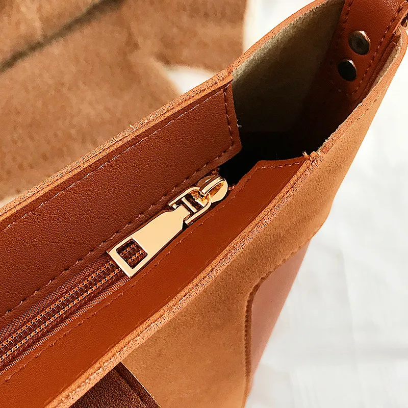 Модная женская сумка на плечо из нубука винтажная сумка-мессенджер sac a main femme de