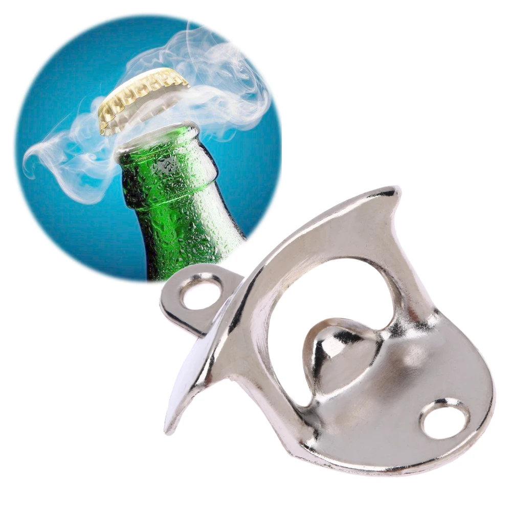 

Kitchen Gadgets Bottle Opener Retro Wall Mounted Vintage Alloy Hanging Open Beer Tools Home Bar Decor Kitchen Accessories