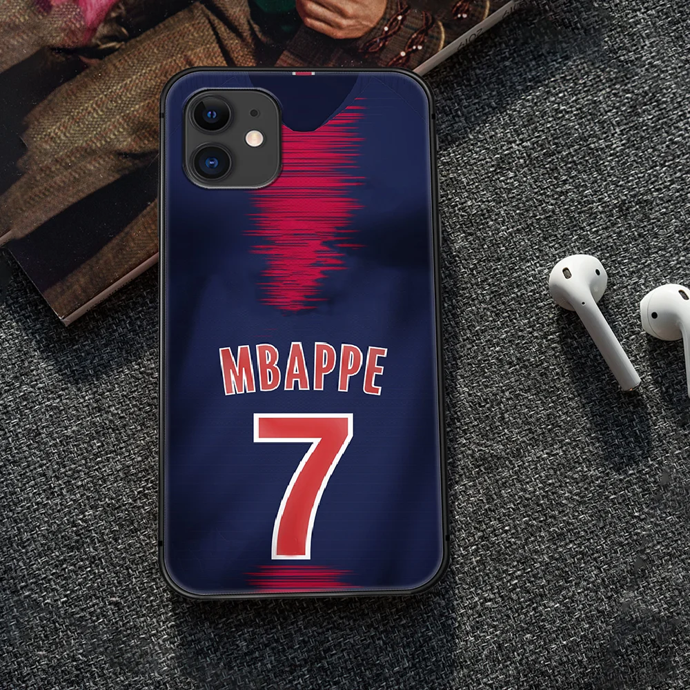 

Mbappe football 7 Phone Case Cover Hull For iphone 5 5s se 2020 6 6s 7 8 12 mini plus X XS XR 11 PRO MAX black Etui Pretty Back