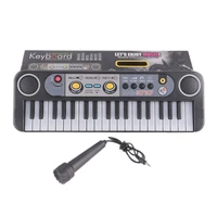 mini 37 keys electone keyboard learning musical instruments toys with microphone early educational for children beginners gifts