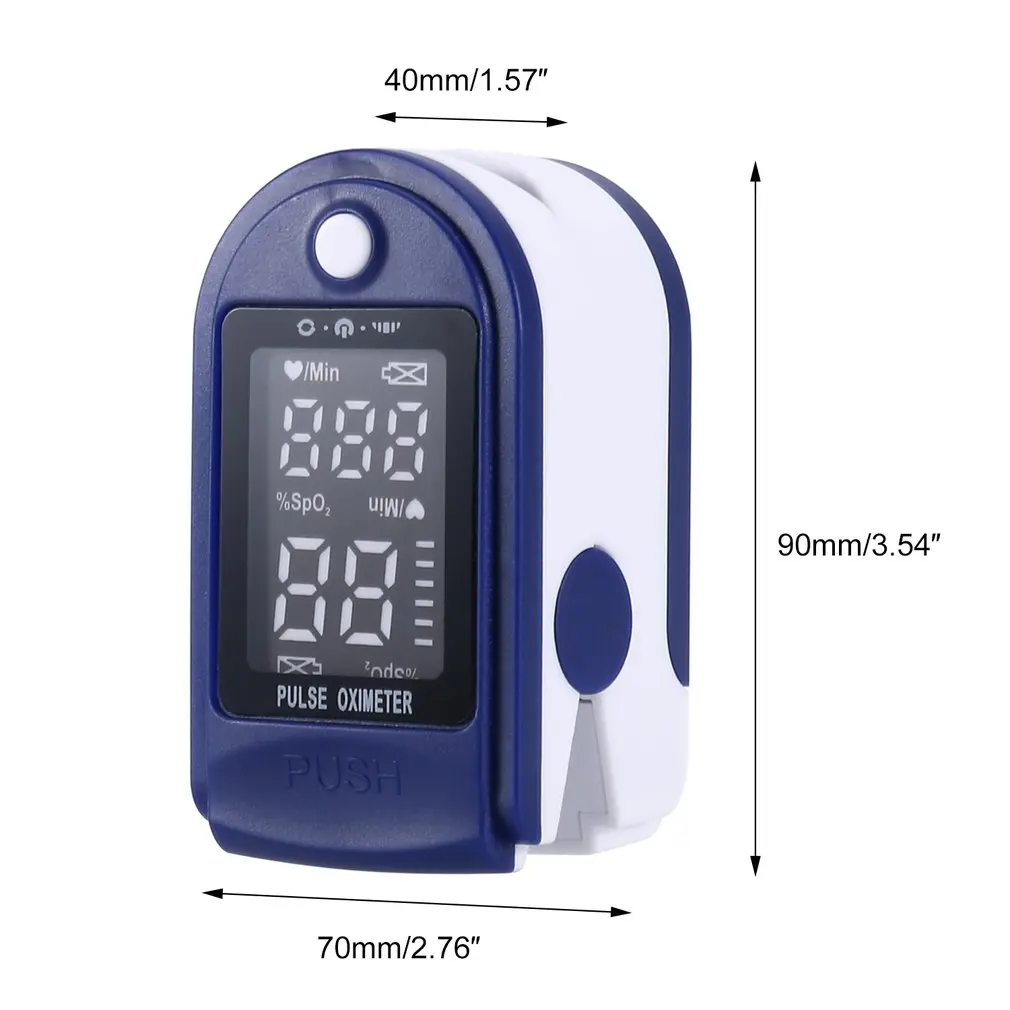 

Led Digital Screen Fingertip Oximeter Highlight Display Oximeter Blood Oxygen Sleeping Monitor Detector Health Tool