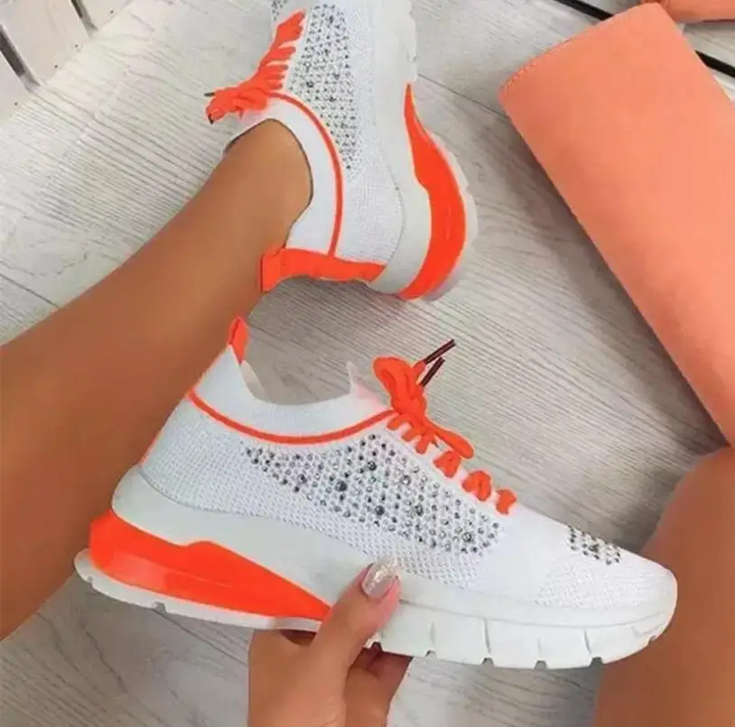 

Women Sneakers Platform Shoes Female Flats Solid Casual Spring Summer 2021 New Fashion Women's Vulcanized Shoes Running Sneakers