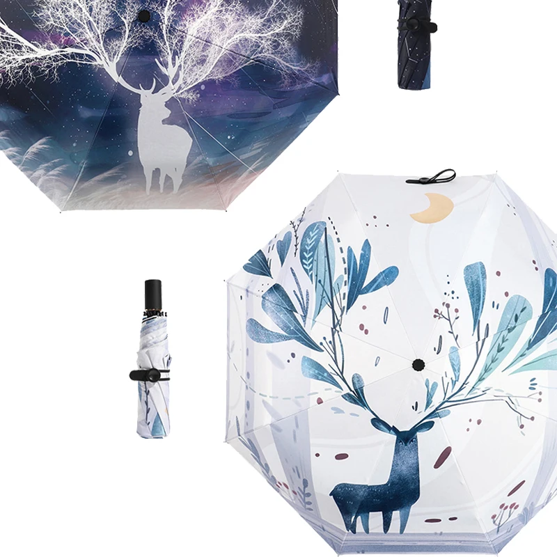 Складной зонт от солнца для мальчиков и девочек компактные дорожные зонты