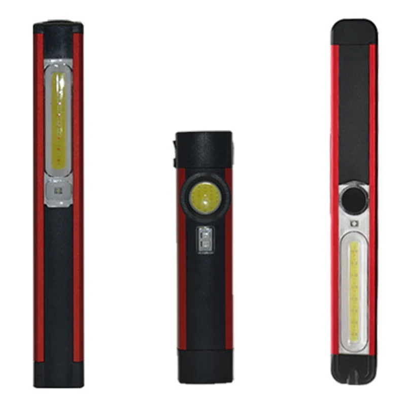 

COB светодиодный кемпинг работы инспекции светильник USB Перезаряжаемые ручной фонарь netic Портативный вспышка светильник светодиодный свети...