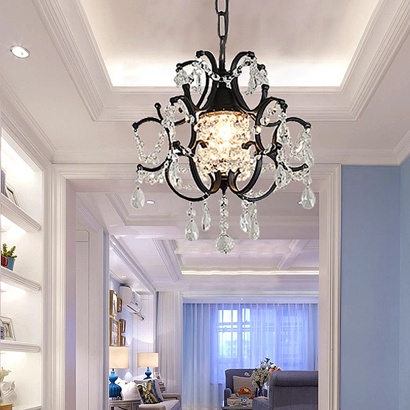 Candelabro De Cristal moderno para Loft, lámpara De Cristal De techo, accesorio De luz para dormitorio