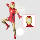 Новинка, Золотая деталь с маской, взрослые и детские супергерои, Детский комбинезон Zentai, костюм для взрослых и детей, карнавальвечерние