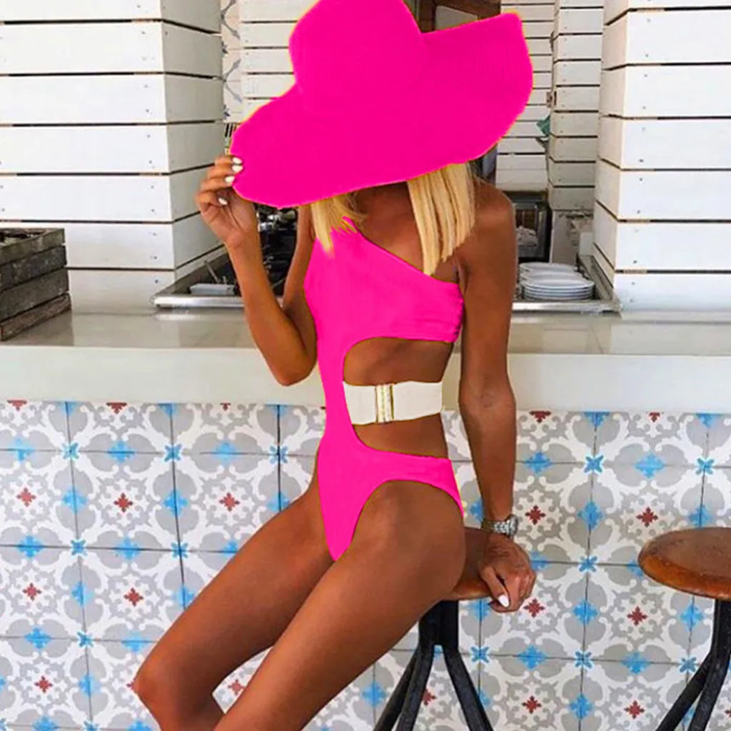 Купальник-бикини женский купальный костюм 2021 модное женское однотонное бикини с