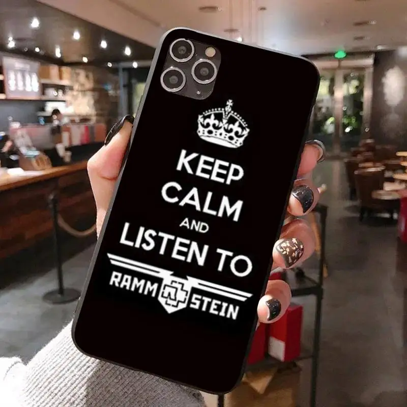 Черный чехол для телефона серии Keep Calm IphoneX XS 11 11Pro 5 5s SE 6 6s Plus 7 8 2020 | Мобильные