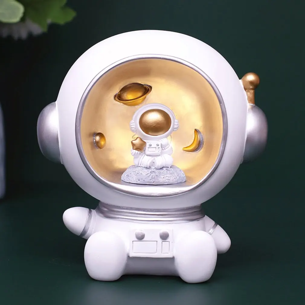 

Spaceman Star Light Resin Craft Piggy Bank Holiday Gift Birthday Gift Home Office Desktop Decoration