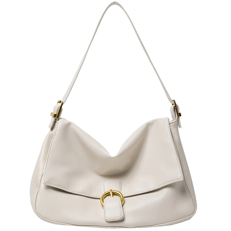 

NEW Solid Color Handbags PU Leather Women Crossbody Bags Simple Underarm Pack Designer Casual Lady Travel Shoulder Messenger Bag