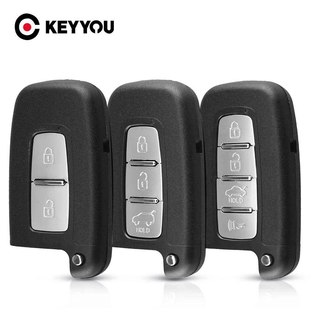 Чехол KEYYOU для смарт ключей с дистанционным управлением чехол 2/3/4 кнопками Hyundai IX35