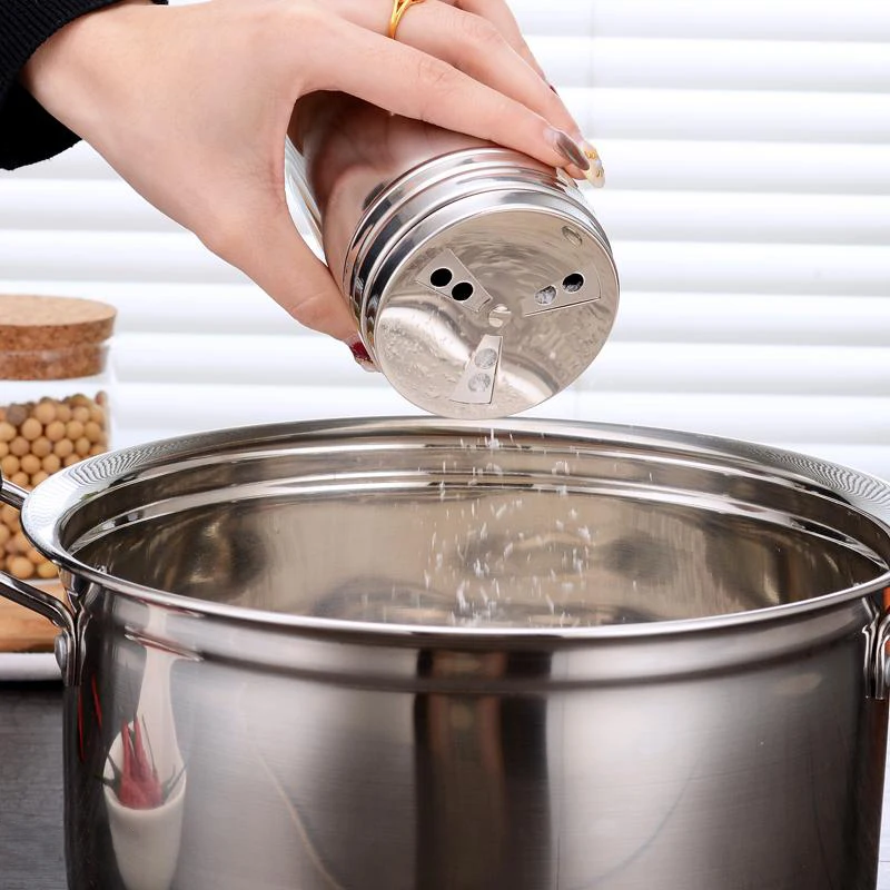 1 шт. нержавеющая сталь сахар для специй соль перец шейкер трав банка