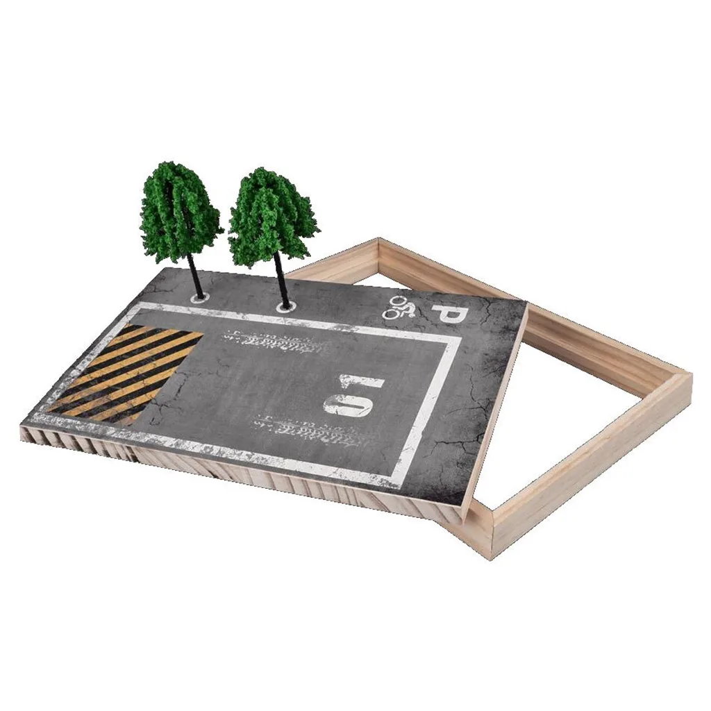 DIY 1:24 парковочная станция модель игрушечный автомобиль Диона сцена гаража сцены