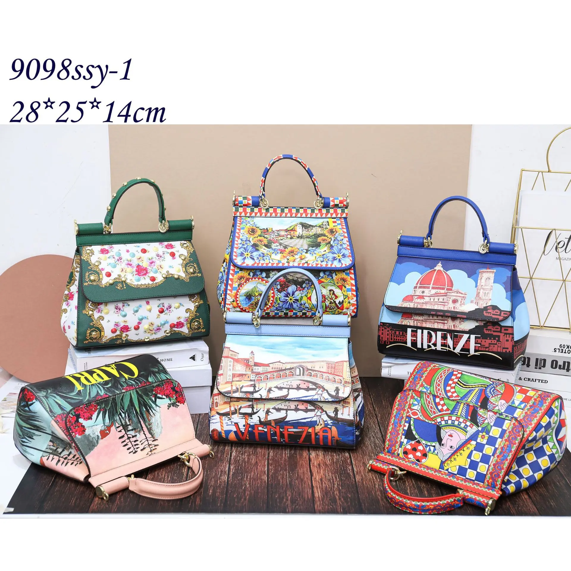 

Printing Pattern Female Satchel Fashion Luxury Designer Handbags and Purse High Quality Crossbody Shoulder Flap Bag for Women