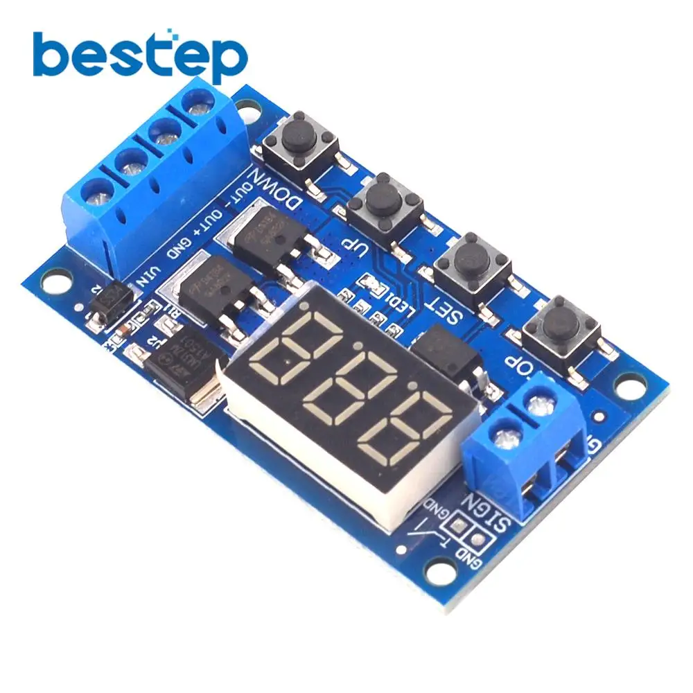 LED реле задержки времени DC 12 В 24 В|Интегральные схемы| |