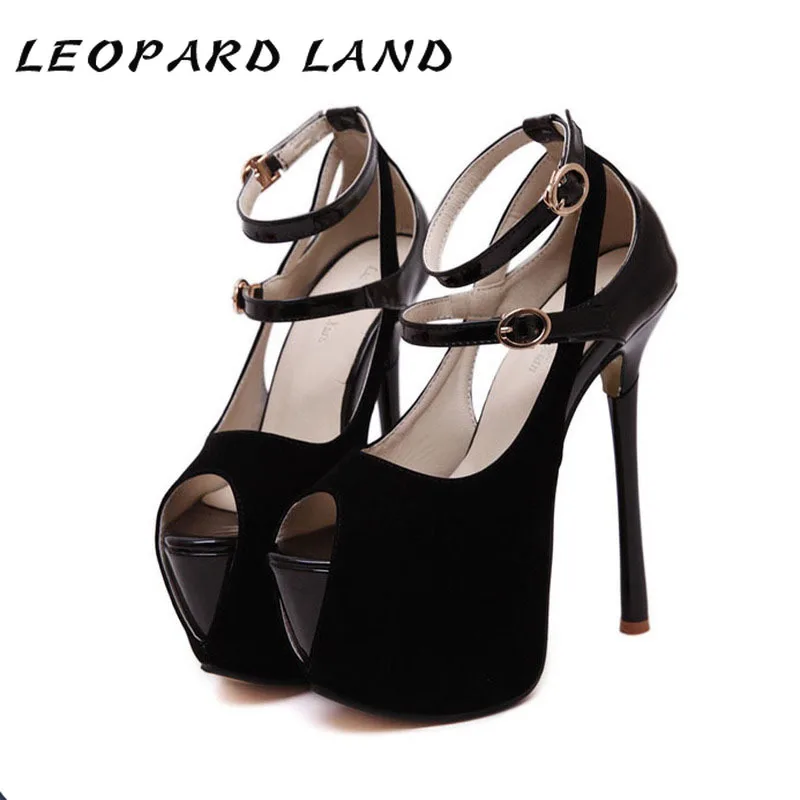 Леопардовая обувь в западном стиле Модная водонепроницаемая на платформе и