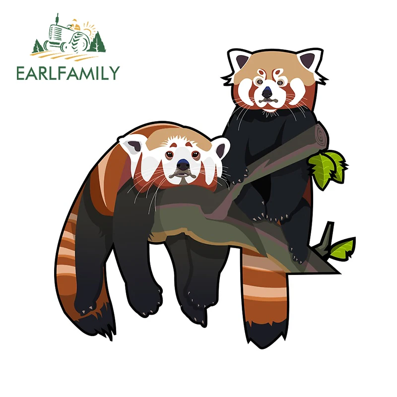 

EARLFAMILY 13 см x 12,8 см для Красной панды креативные автомобильные стикеры DIY водонепроницаемое украшение бампера устойчивое к царапинам наклейк...