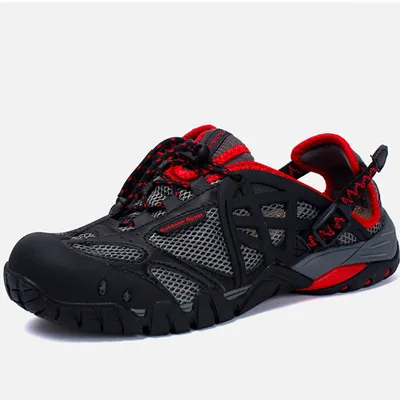 

wading breathable shoes mountaineering Summer male amphibious wading shoes female big size 4647 Walking shoes