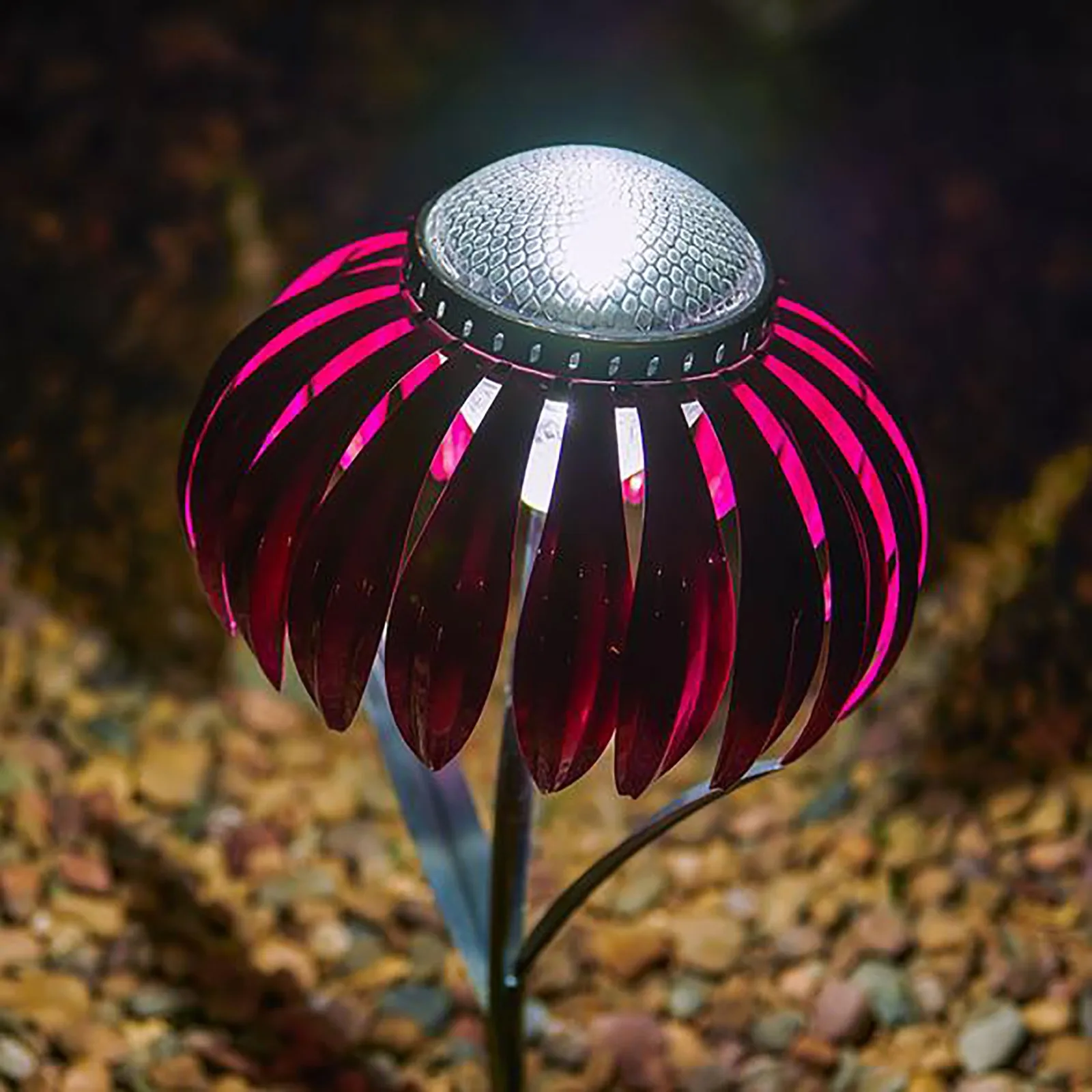 Ощущение розовый Эхинацея солнечный светильник s украшения сада наружная ставки