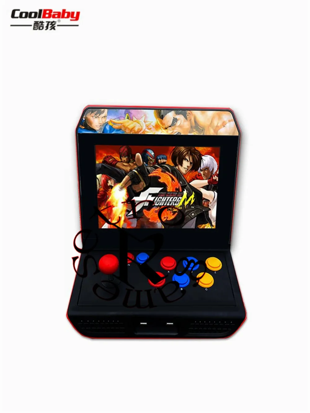 Powkiddy Новый A10 12 дюймов HD экран 4 Гб Ретро игровая консоль с коромыслом аркадная