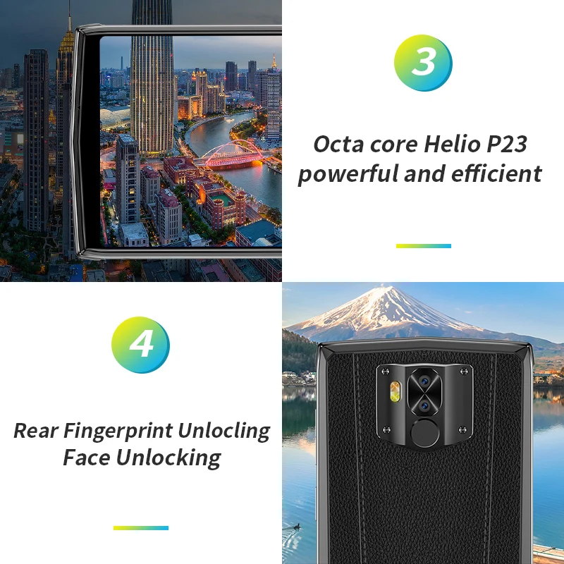 DOOGEE N100 5 99 дюймовый смартфон MT6763 Восьмиядерный мобильный телефон Android 9 0 4 Гб 64 ГБ