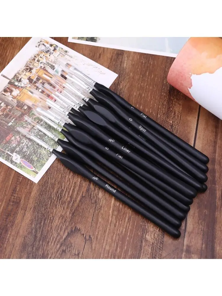 

15 шт миниатюрный набор кистей для краски нейлоновая краска для волос Акриловая Краска тонкая крючок линия ручка 0901