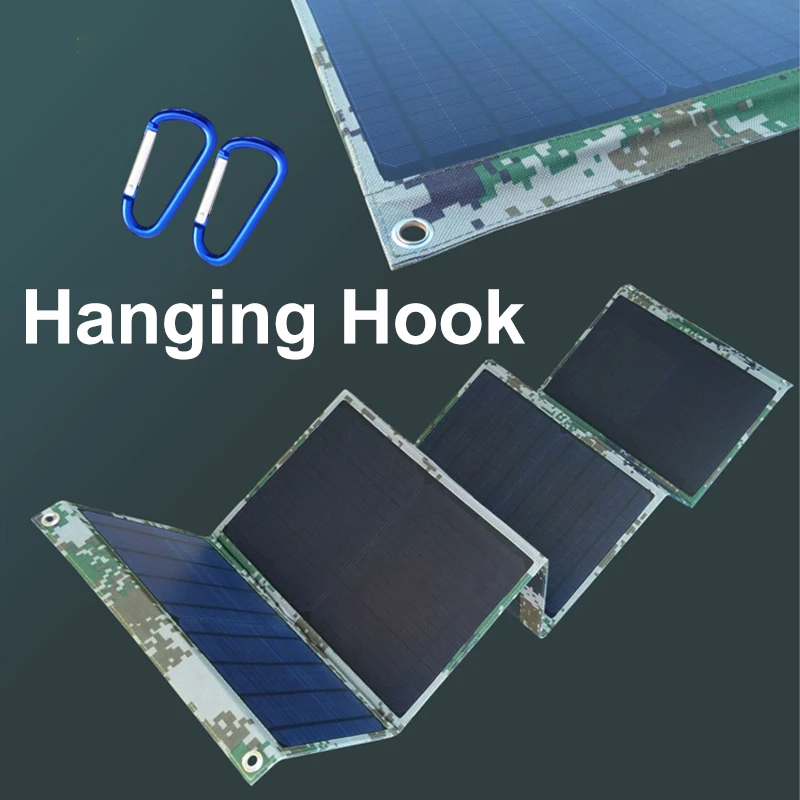 100W складное зарядное устройство для солнечных батарей 5 V/12 V 3A двойное usb-выходное устройство складные панели солнечных батарей для смартфонов ноутбуков планшетов на открытом воздухе