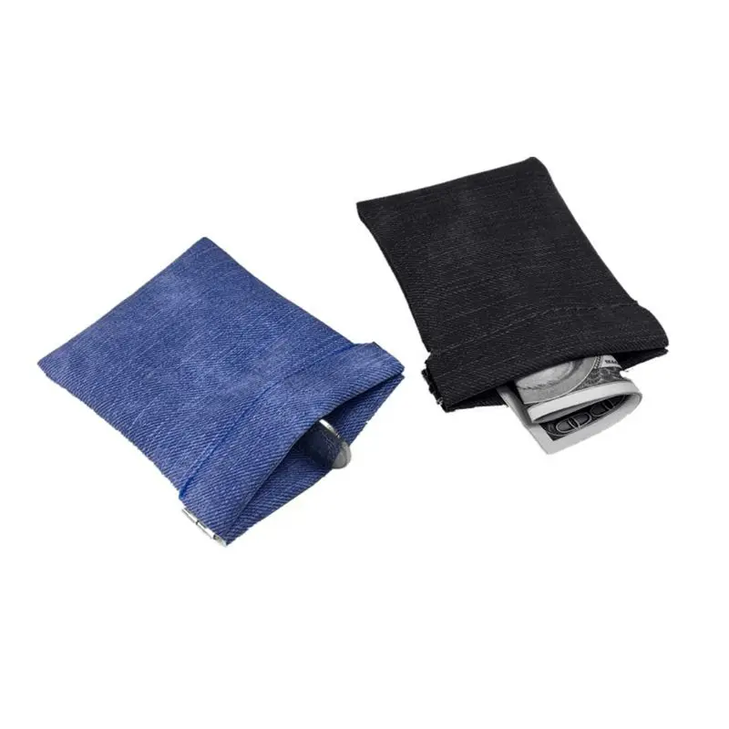 Мини-кошелек для мелочи из матовой кожи с металлической пружинной застежкой A69F |