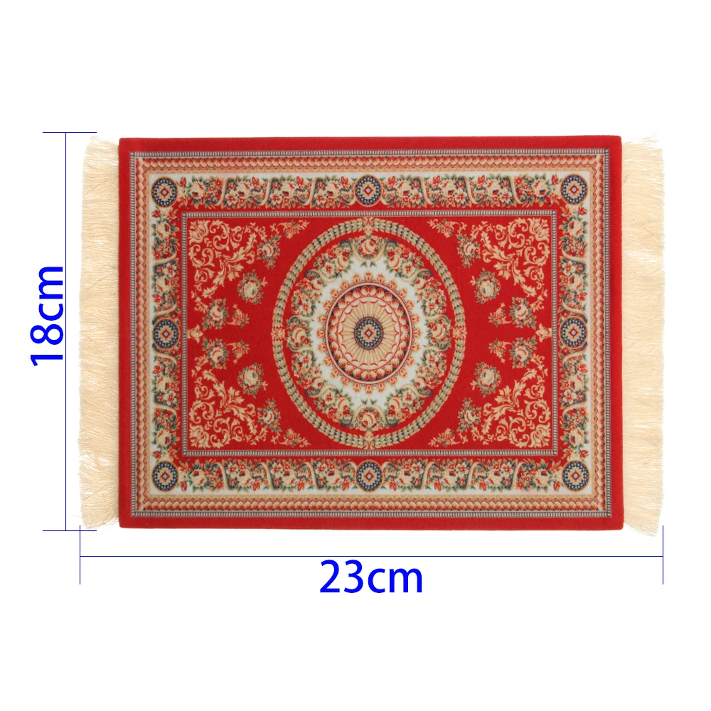 Persian Mini Woven Carpet Mouse Pad Pattern Cup with Fring Retro Style Home Office Table Decoration Craft | Компьютеры и офис