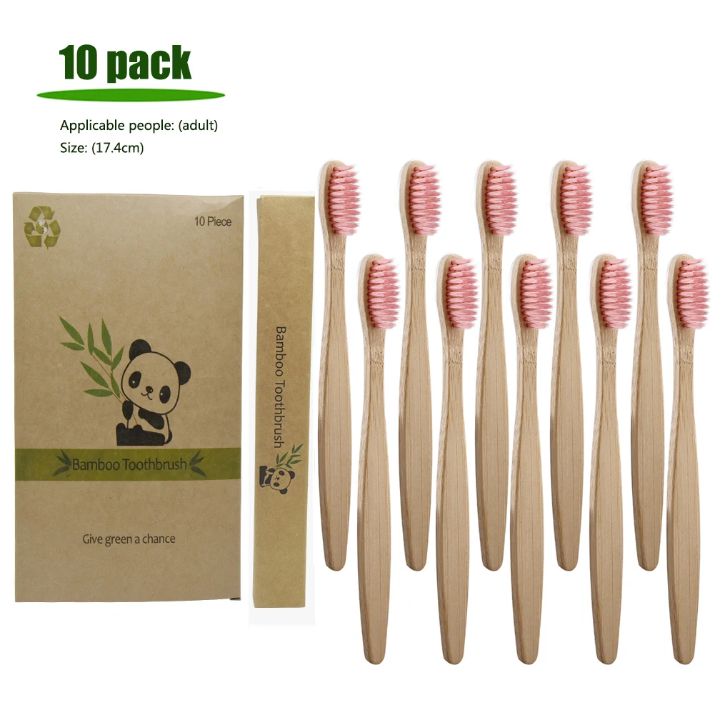 10/12 шт бамбуковая зубная щетка с мягкой щетиной здоровые зубной Уход за полостью