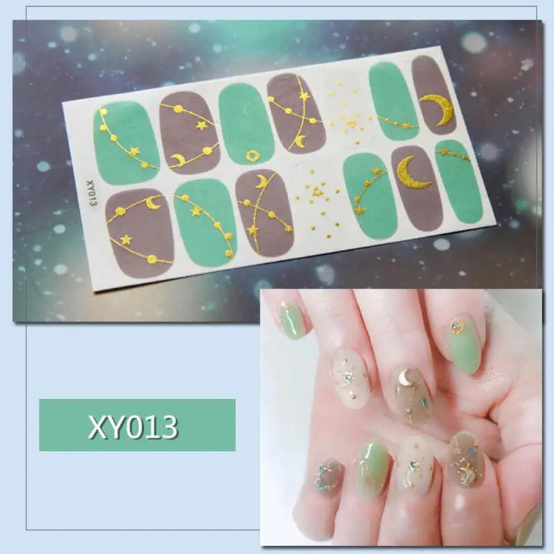 Наклейки для ногтей 14 шт. стикеры разных стилей Рождество сделай сам горячее