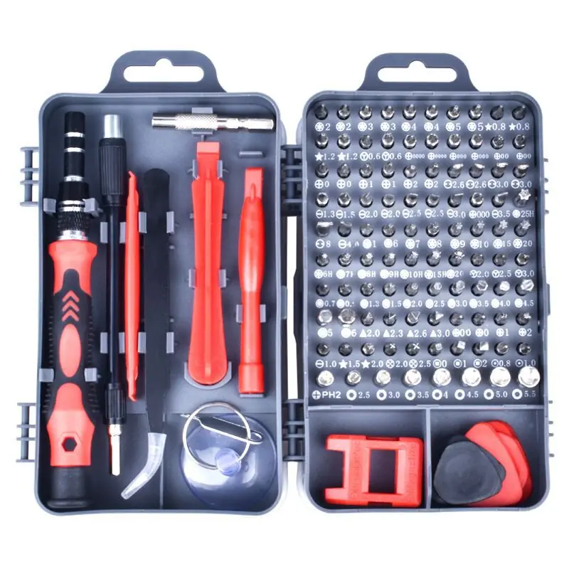 

115 in1 Multifunctional Combination Set Watches mobile phones disassembly and repair tools Chrome vanadium steel screwdriver set
