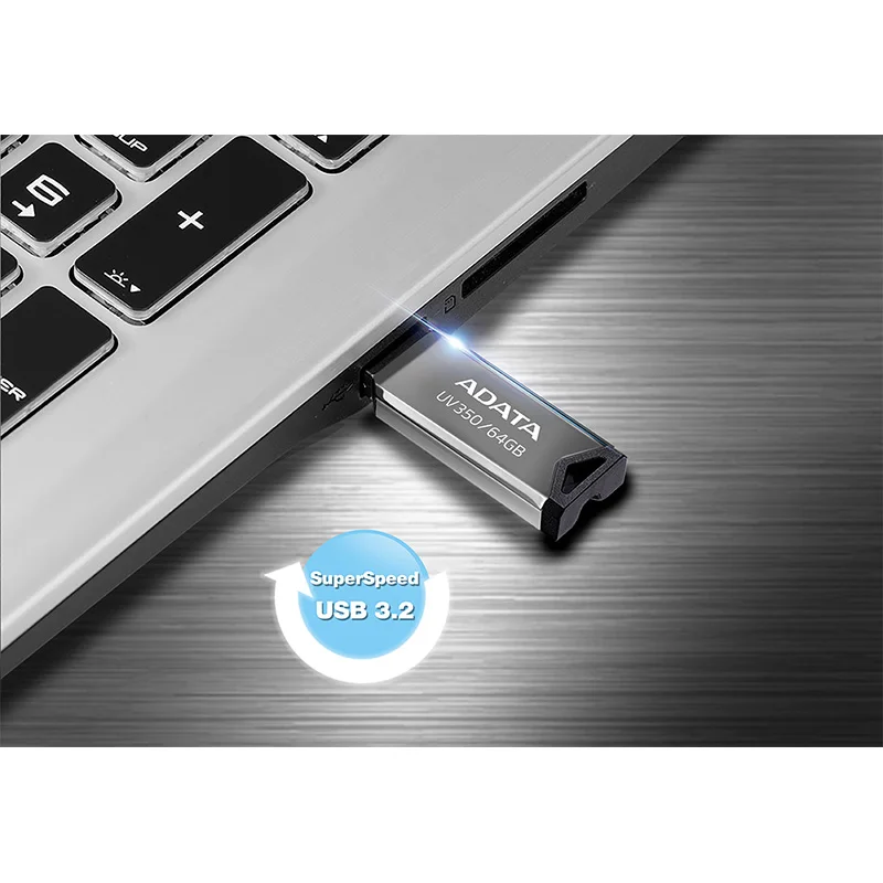 USB флеш-накопитель ADATA оригинальный флэш-накопитель UV350 на 128 ГБ 64 32 флешка USB3.0
