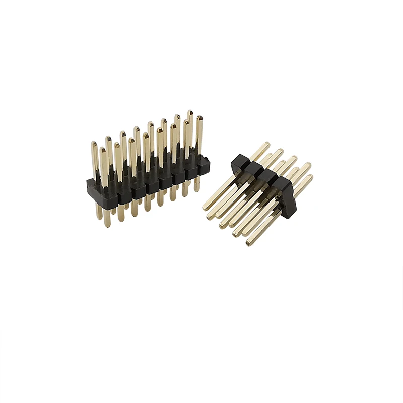 10Pcs PCB Double Row Pitch 1.27mm Pin Header Male Plug Straight Strip Breakaway 2x2~50Pin 1.27 mm Pinheader Board Connector |