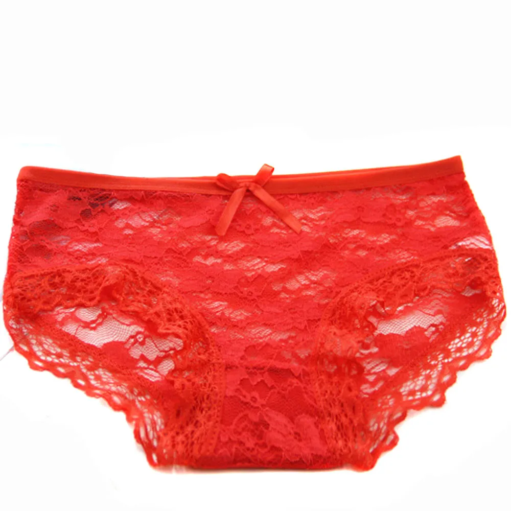 

Sexy Women's Lace Hollow underwear Women's Jacquard Net Transparent Lace Underwear Mesh Yarn Underwear Bragas de encaje