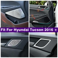 inner door handle stereo speaker audio sound loudspeaker column horn hood cover trim for hyundai tucson 2016 2020 accessories