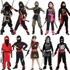 Костюмы на Хэллоуин Umorden для мальчиков, костюм ниндзя с драконом, карнавальный костюм воина для девочек, нарядное платье для детей