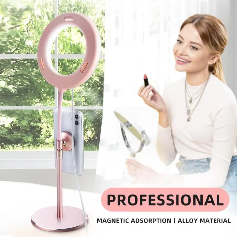 Фото светодиодный селфи Палка с кольцо заполняющий светильник регулируемой