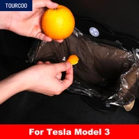 car rear seat garbage collection bag storage bag for tesla model 3 car styling modification accessories