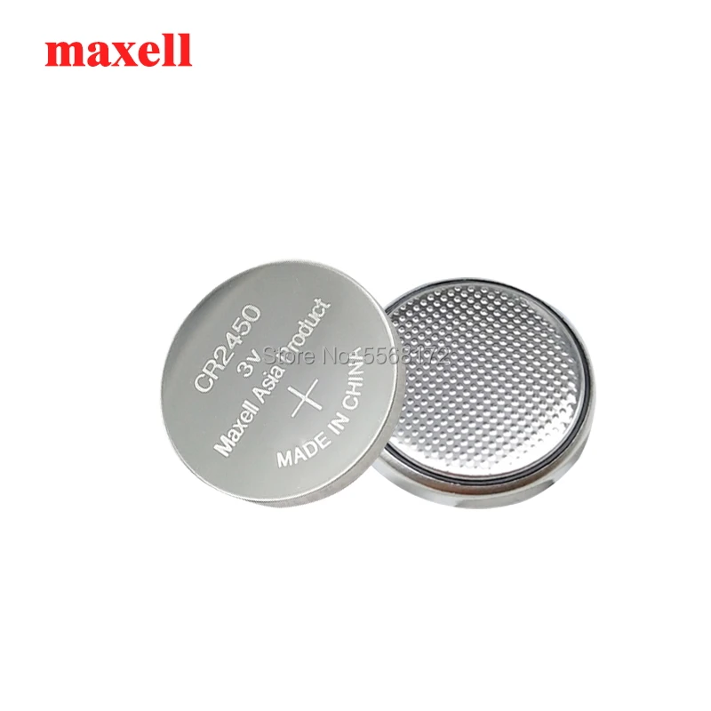 Литиевая батарейка с монетами Maxell 20x3 в CR2450 DL2450 BR2450 LM2450 KCR5029 EE6230 для светодиодных