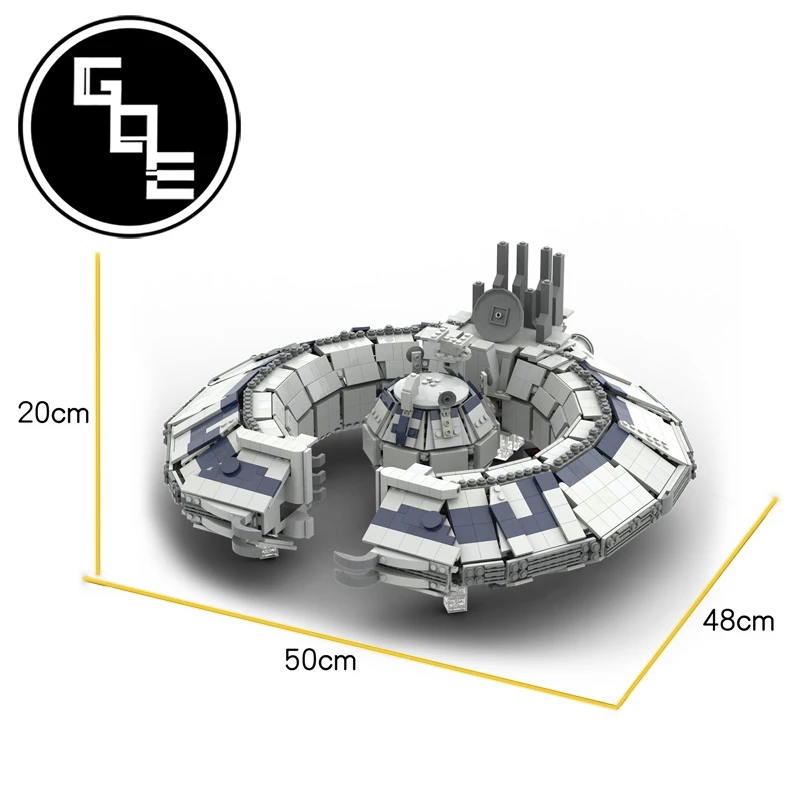 

Star Destroyer Blocks MOC-37000 High-Tech Lucrehulk Battleship Military Weapon Cruiser Model Bricks Diy Toys For Children Gifts