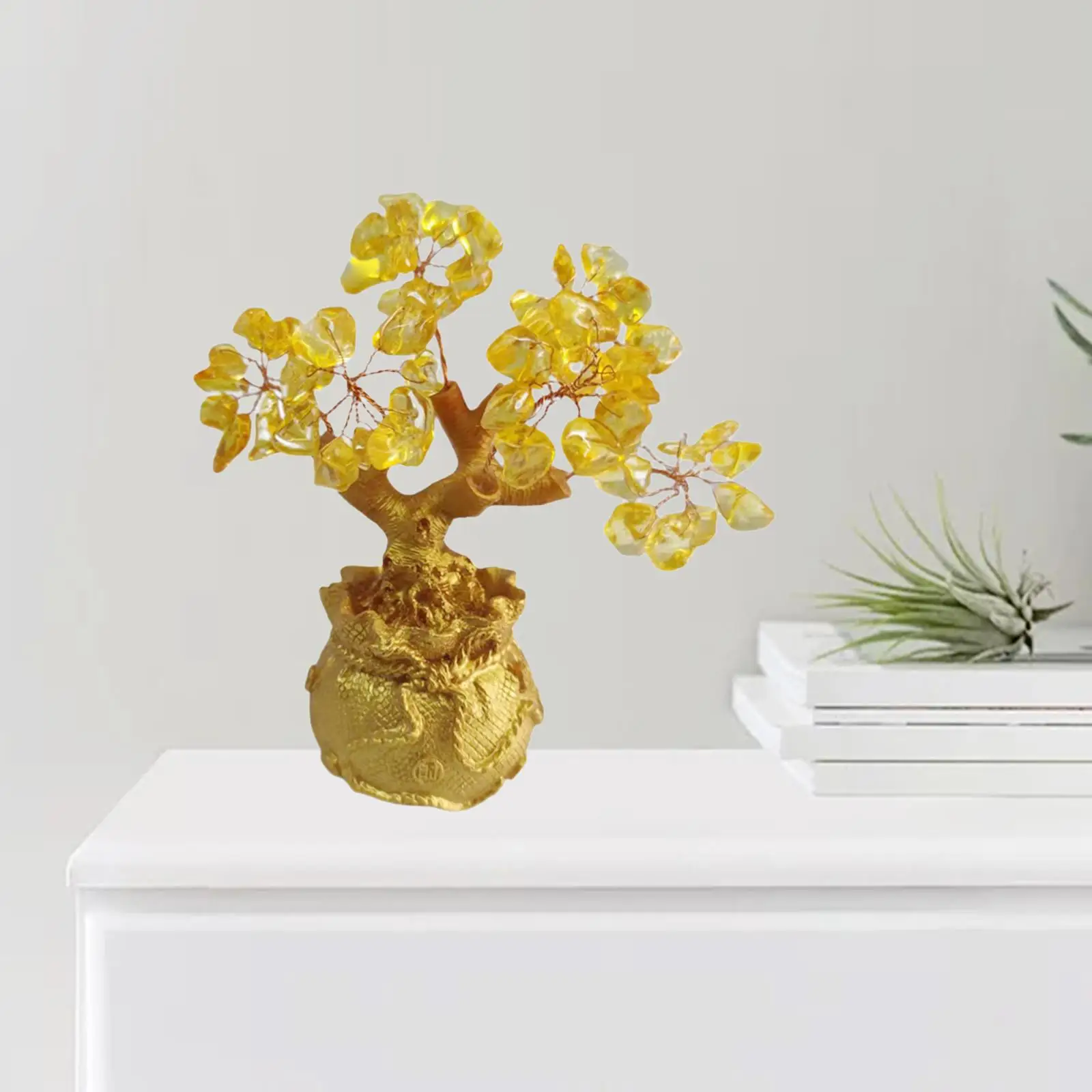 Драгоценное дерево фэн-шуй искусственное богатство и удача поделки для дома