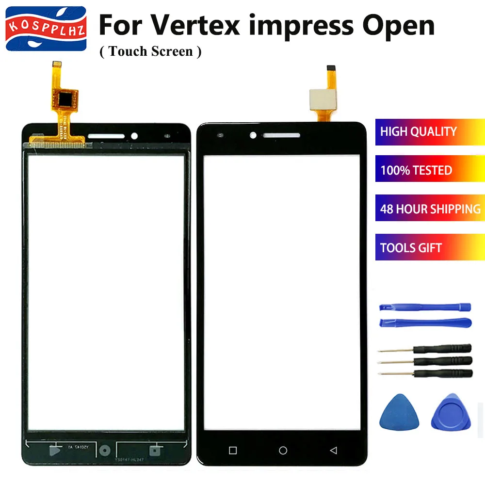 Внешнее стекло для Vertex impress Open Сенсорная панель дигитайзер сенсор 100% Новинка