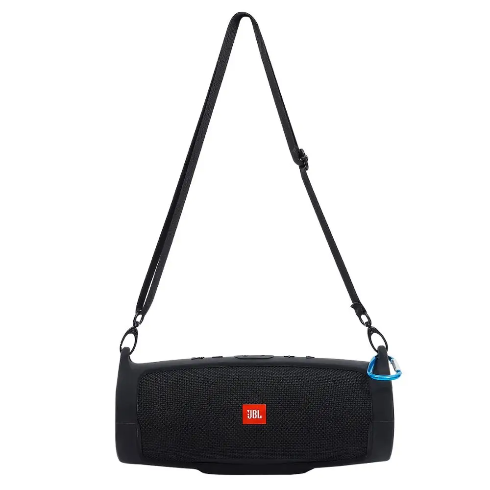 Новинка противоударный чехол для Bluetooth динамика силиконовый с карабином и