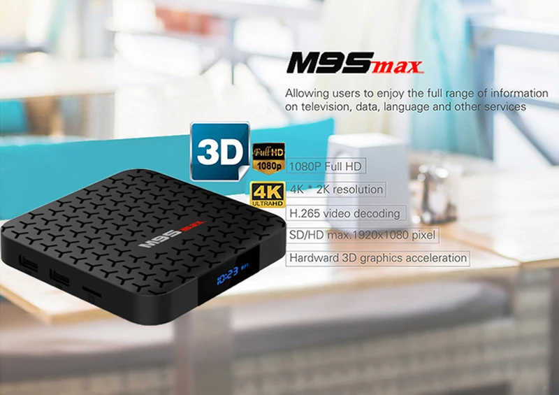 M9S MAX Android 7 1 ТВ-приставка Amlogic S905W четырехъядерный 2 Гб ОЗУ 16 ПЗУ медиаплеер 4G Wifi 4K HD