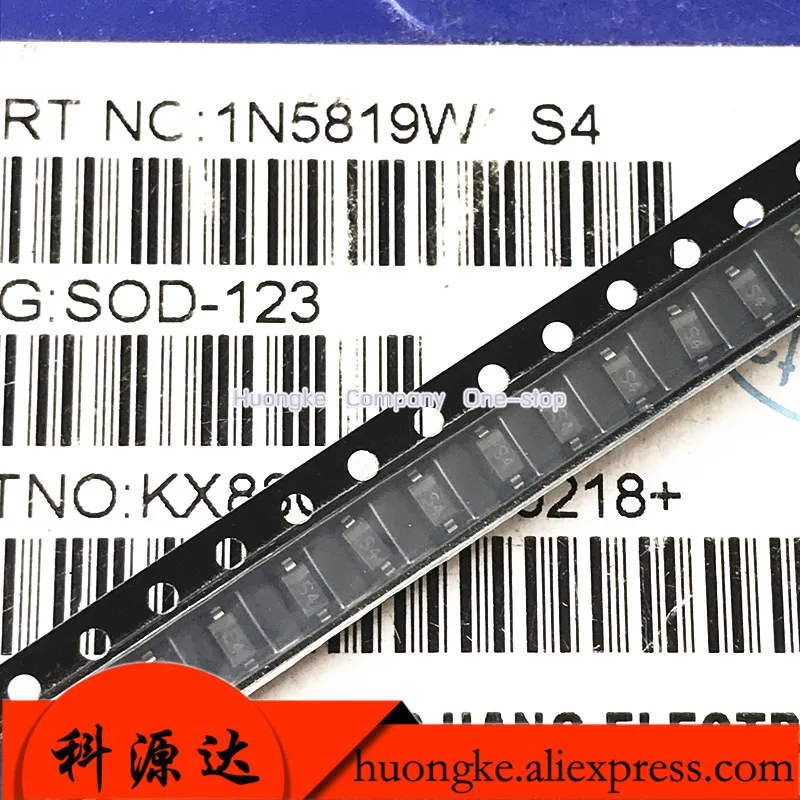 100 шт./партия, диоды SMD 1206 IN5819 SOD-123 1n5819W