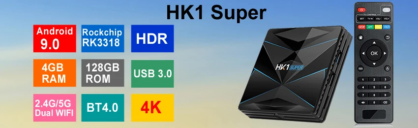 HK1 MAX Android 9,0 Smart tv BOX RK3318 Четырехъядерный 4 ГБ ОЗУ 64 Гб ПЗУ 2,4 ГБ/5 Гб двойной wifi Bluetooth 3D 4K HDR H.265 USB3.0 телеприставка