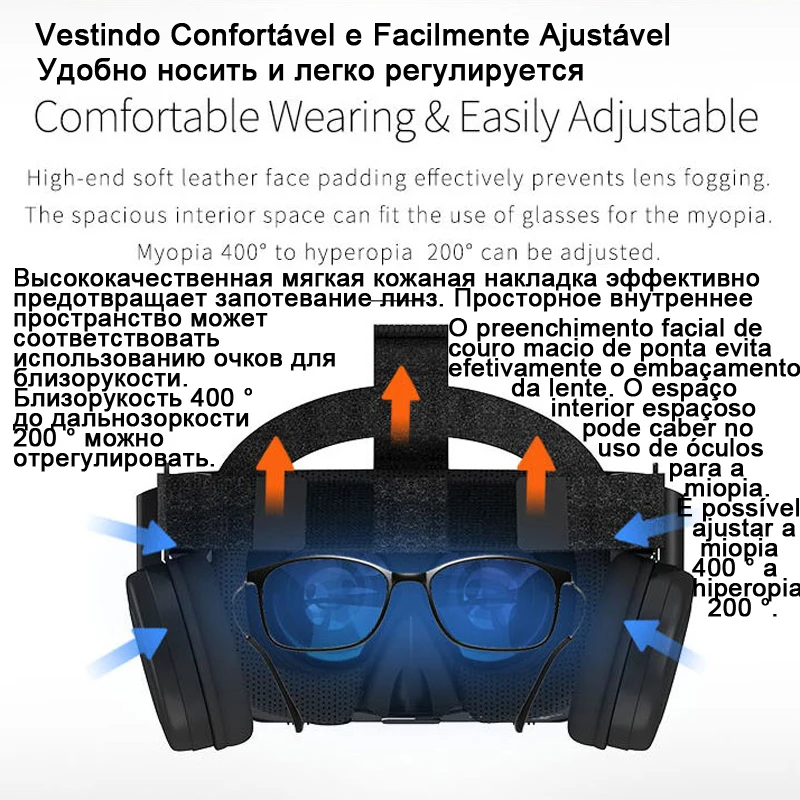 Bobo VR Bobovr Z6 Bluetooth 3 D Casque Viar 3D очки Виртуальная реальность гарнитура шлем линзы видео
