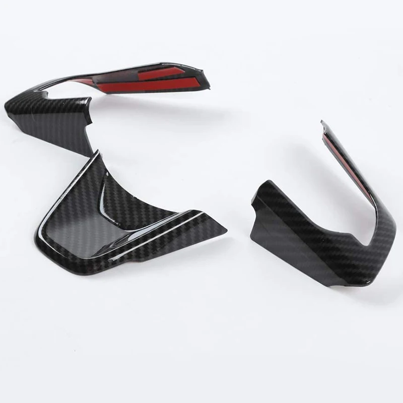 

for Suzuki Jimny 2019 2020 Car Carbon Fiber Grain Steering Wheel Decoration Cover Trim Frame Stickers Accessories